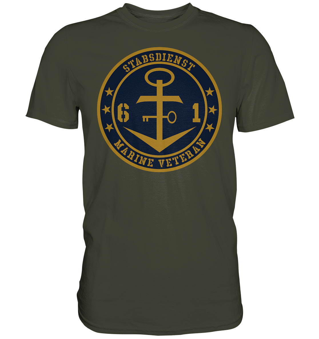 Marine Veteran 61er STABSDIENST - Premium Shirt