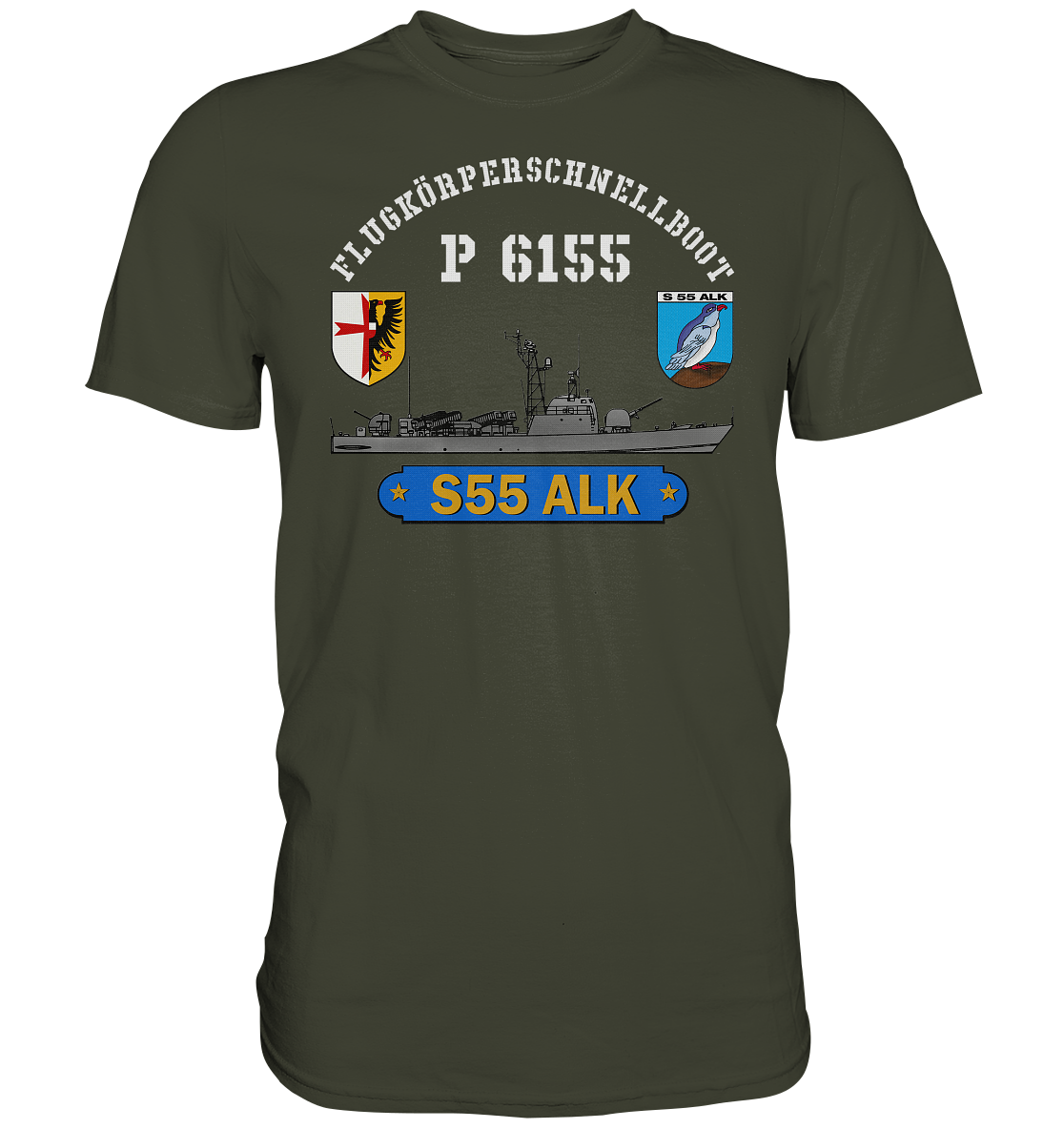 S55 ALK mit Bootswappen - Premium Shirt