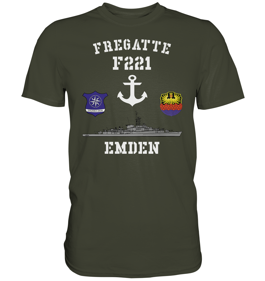 Fregatte F221 EMDEN Anker  - Premium Shirt