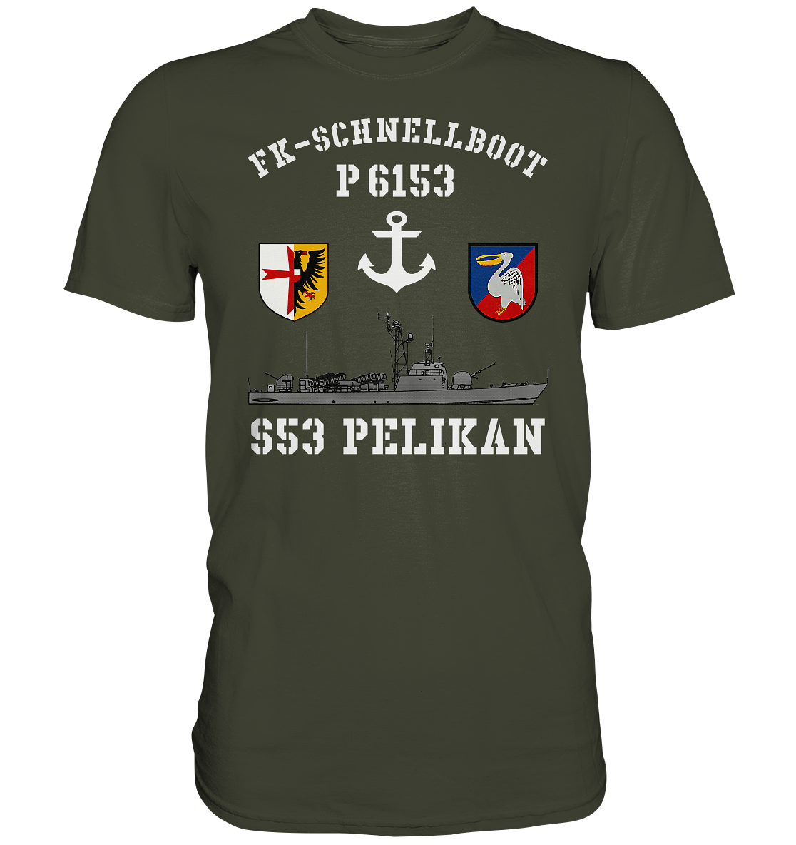 FK-Schnellboot P6153 PELIKAN Anker - Premium Shirt
