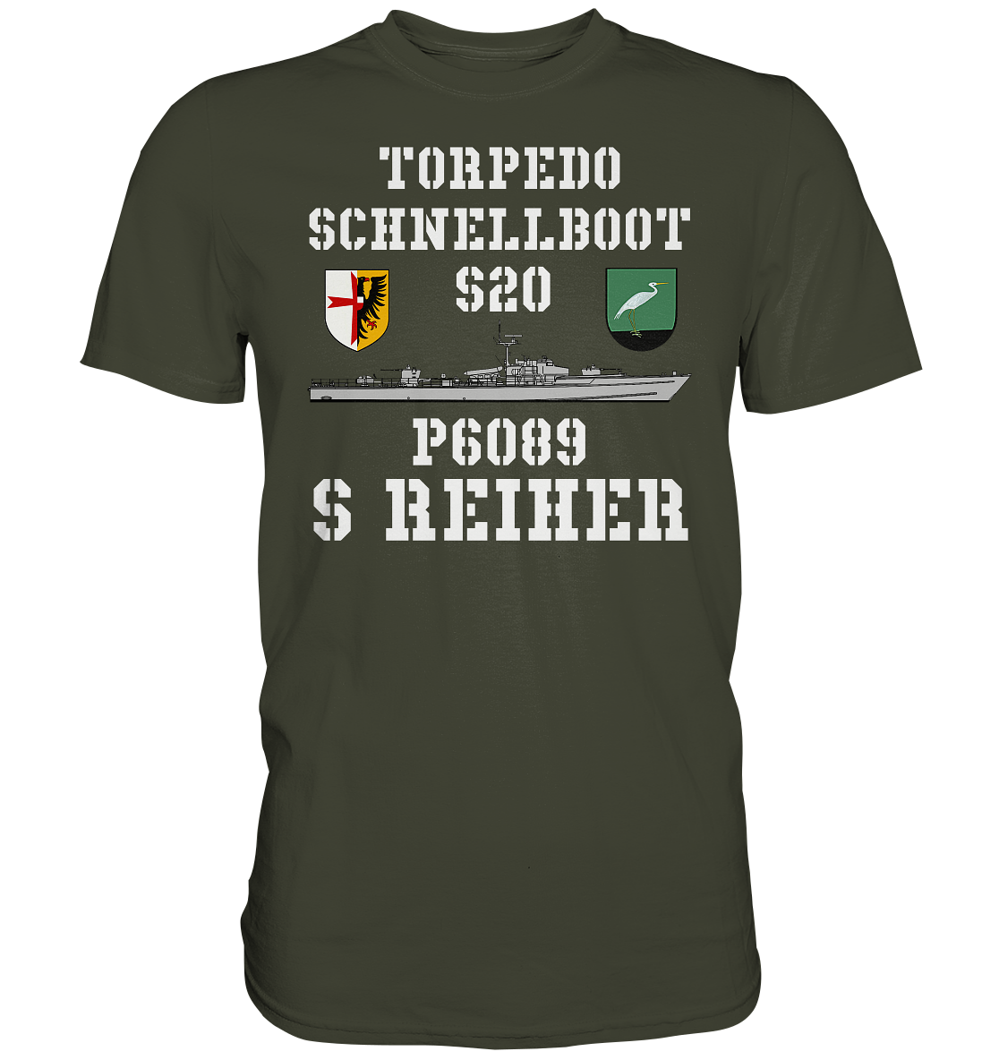 Torpedoschnellboot P6089 REIHER - Premium Shirt