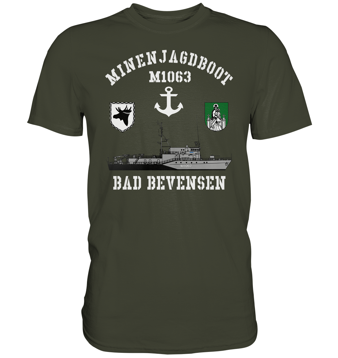 Mij.-Boot M1063 BAD BEVENSEN Anker 3.MSG - Premium Shirt