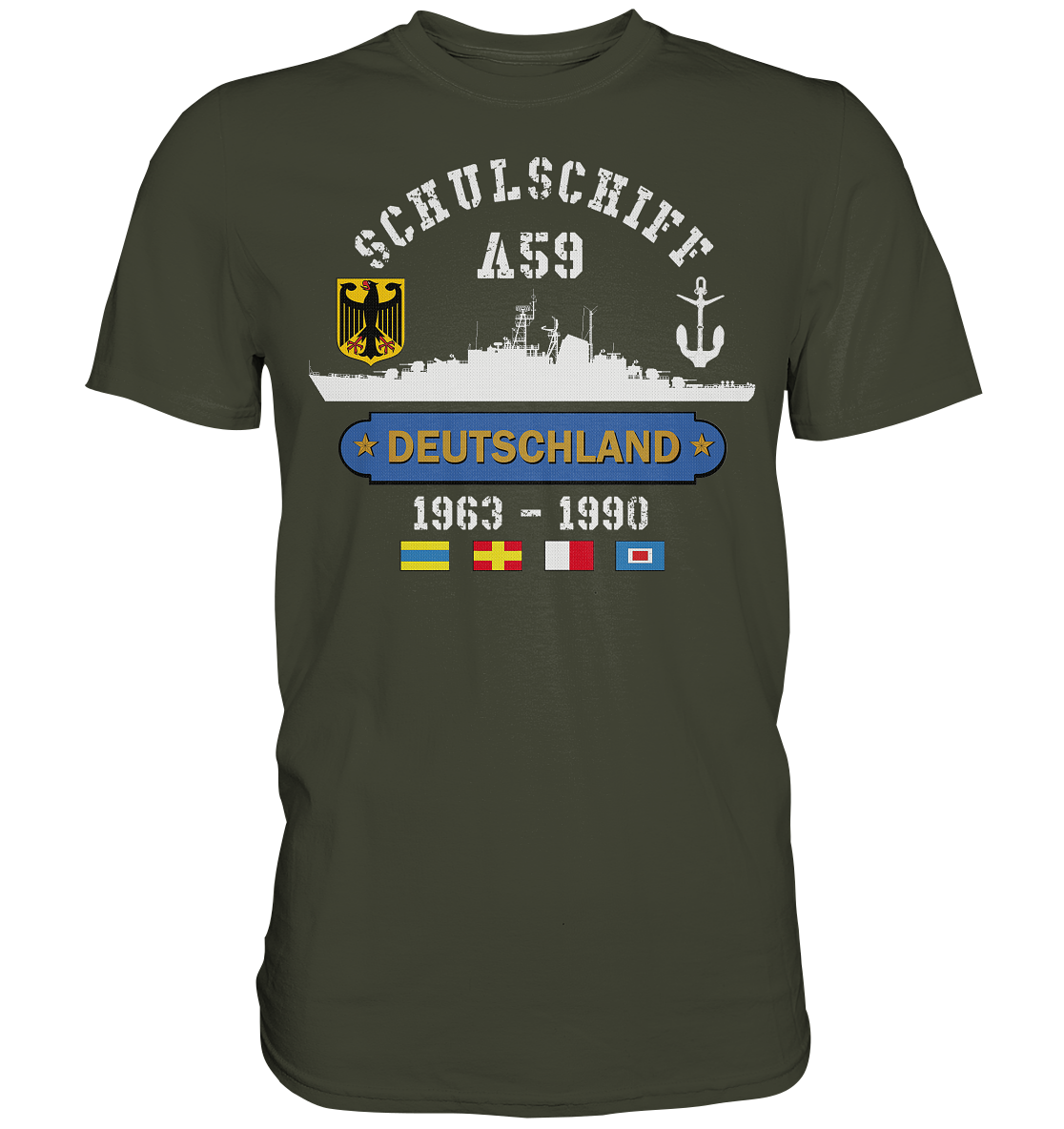 Schulschiff A59 DEUTSCHLAND - Premium Shirt