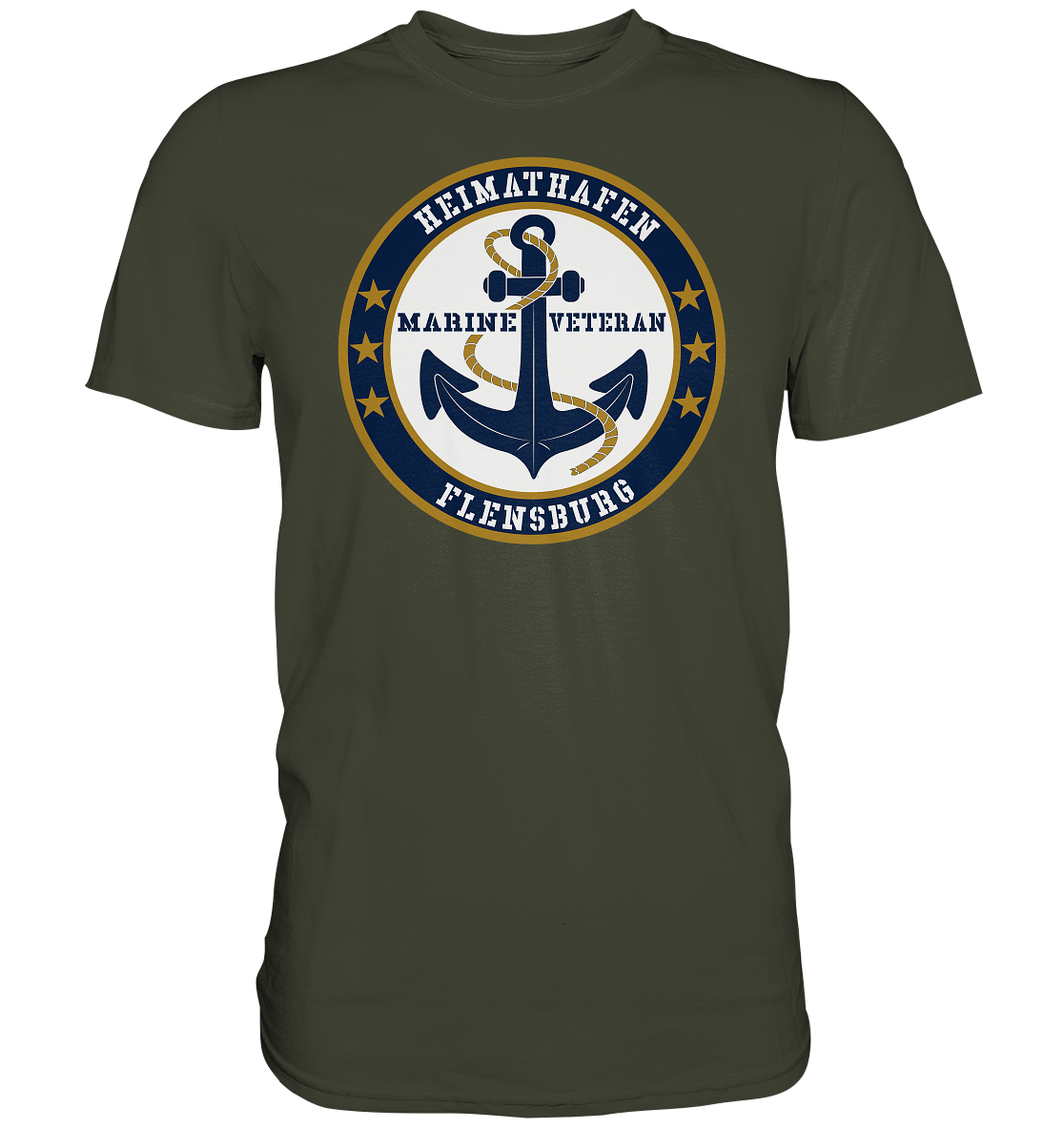 Marine Veteran Heimathafen FLENSBURG - Premium Shirt