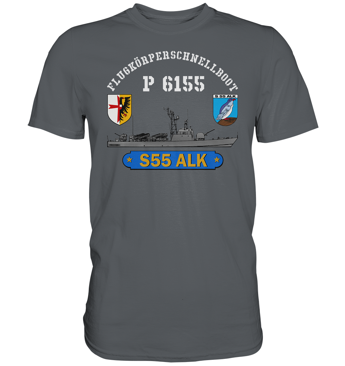 S55 ALK mit Bootswappen - Premium Shirt