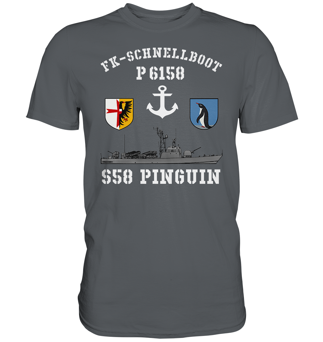 FK-Schnellboot P6158 PINGUIN Anker - Premium Shirt