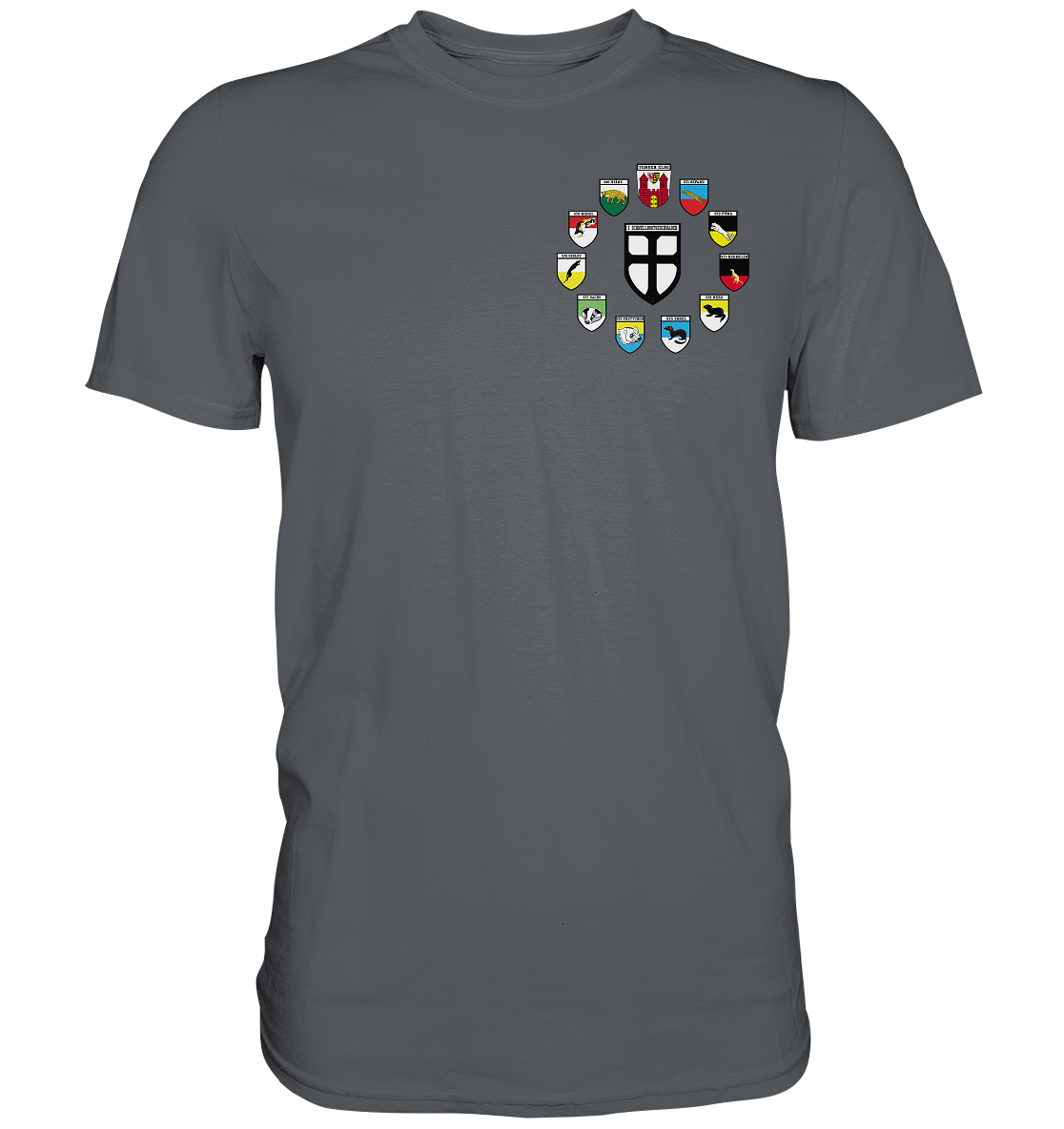Alle Wappen 7. Schnellbootgeschwader bis Oktober 1999 - Premium Shirt