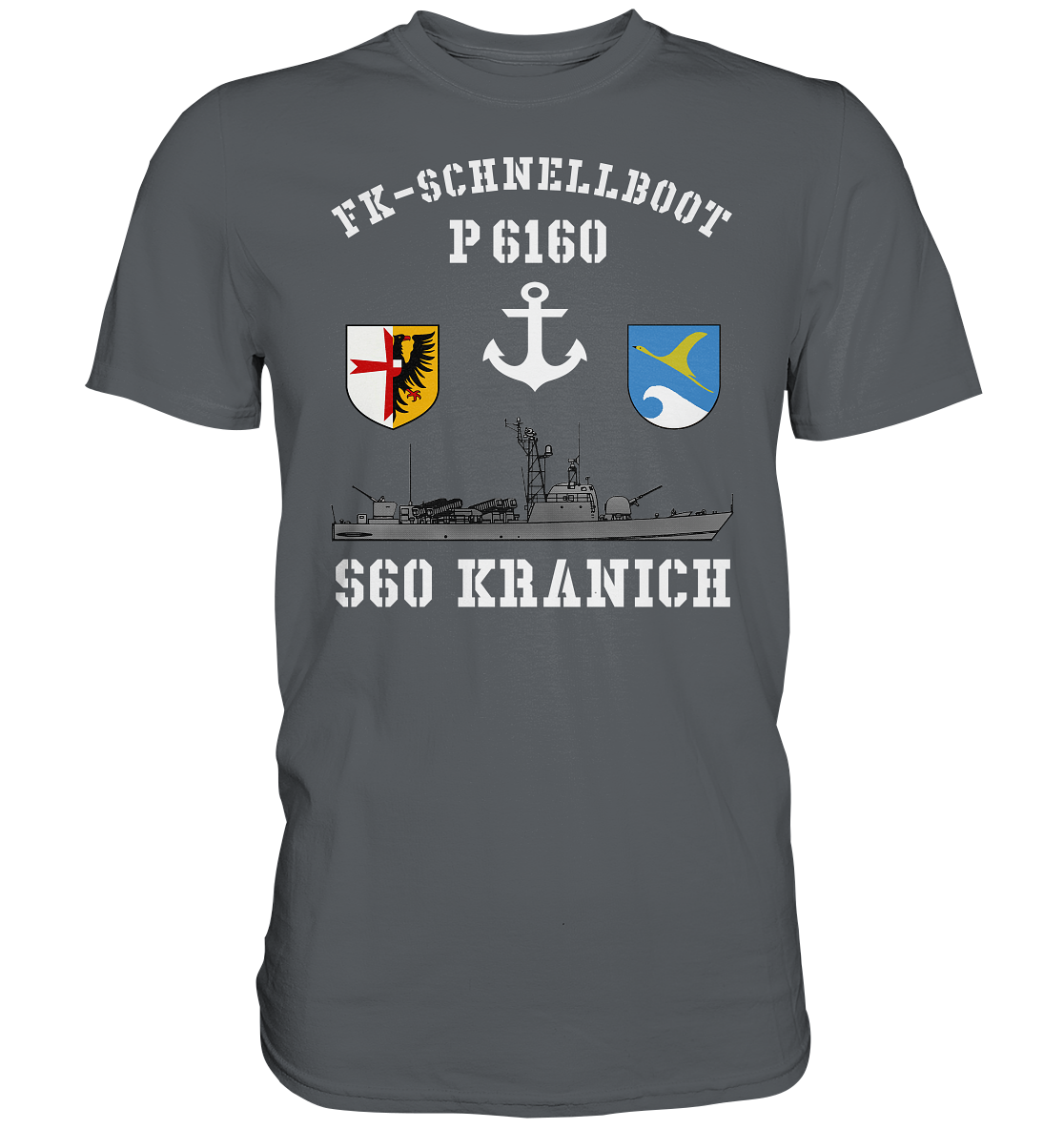 FK-Schnellboot P6160 S60 KRANICH Bofors - Premium Shirt