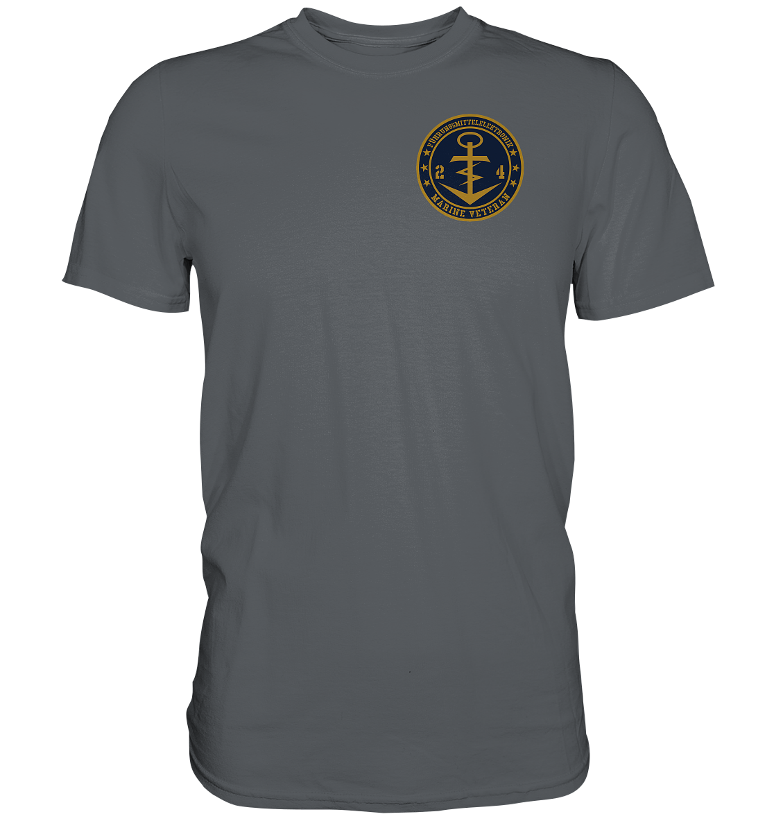 Marine Veteran 24er FÜHRUNGSMITTELELEKTRONIK Brustlogo - Premium Shirt