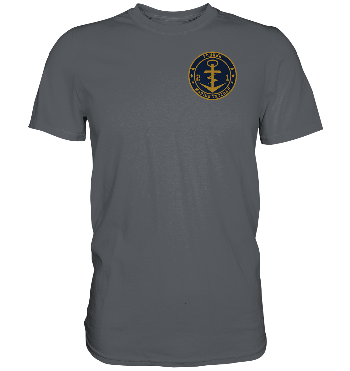 Marine Veteran 21er FUNKER Brustlogo - Premium Shirt