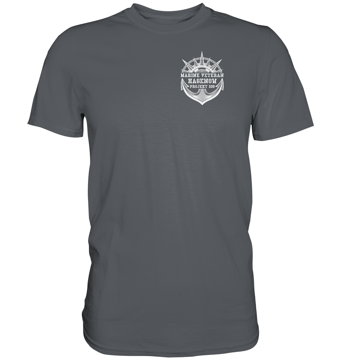 Projekt 108 HAGENOW Marine Veteran Brustlogo - Premium Shirt