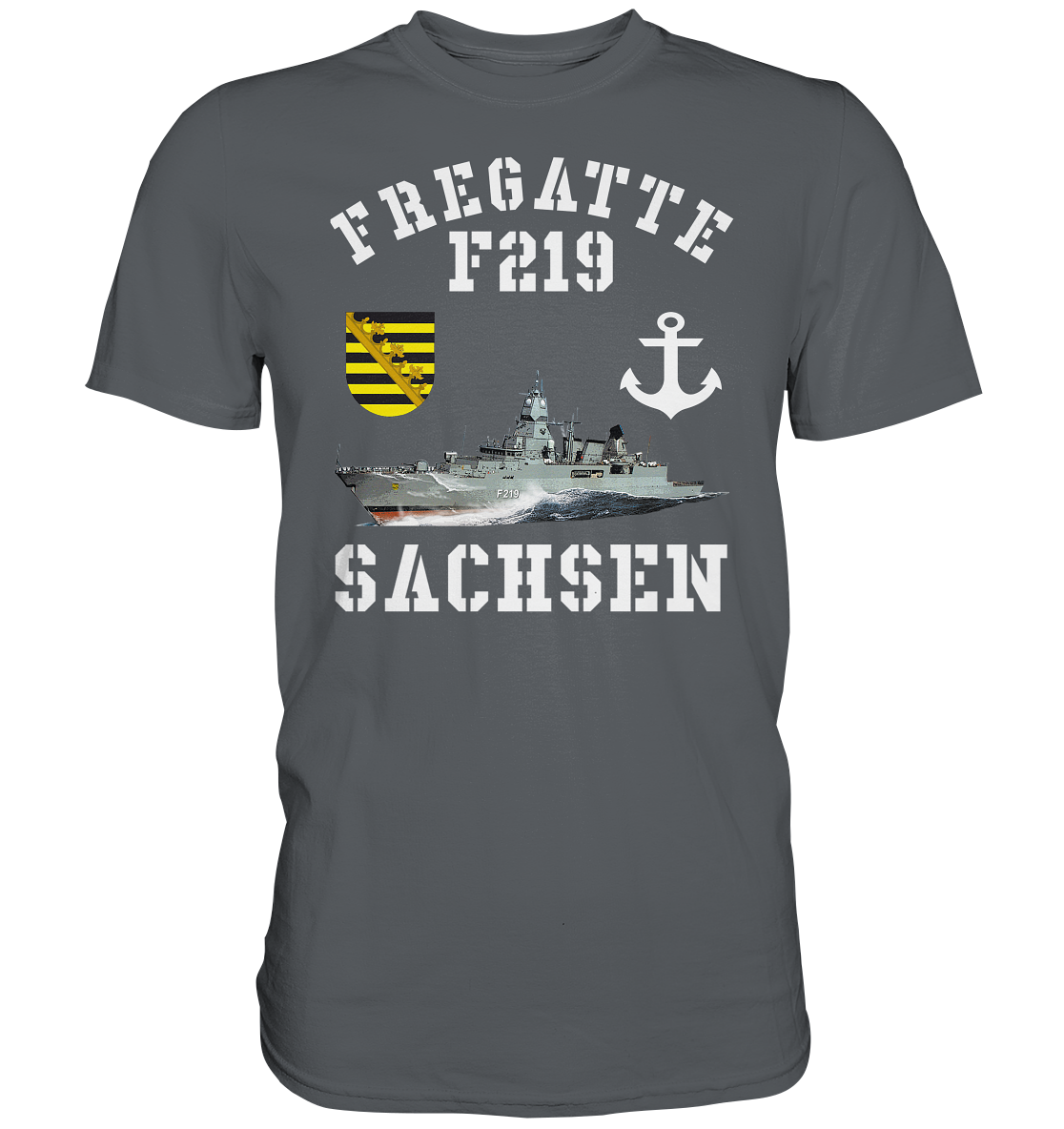 Fregatte F219 SACHSEN Anker - Premium Shirt