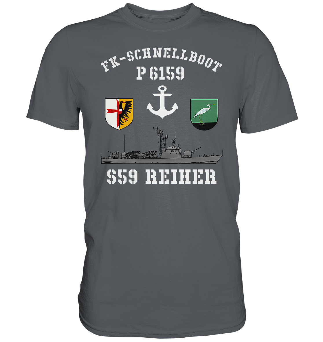 FK-Schnellboot P6159 REIHER Anker - Premium Shirt