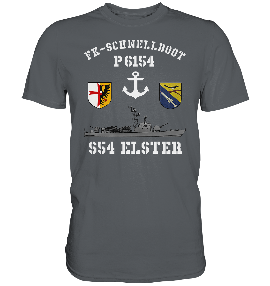 FK-Schnellboot P6154 ELSTER Anker - Premium Shirt