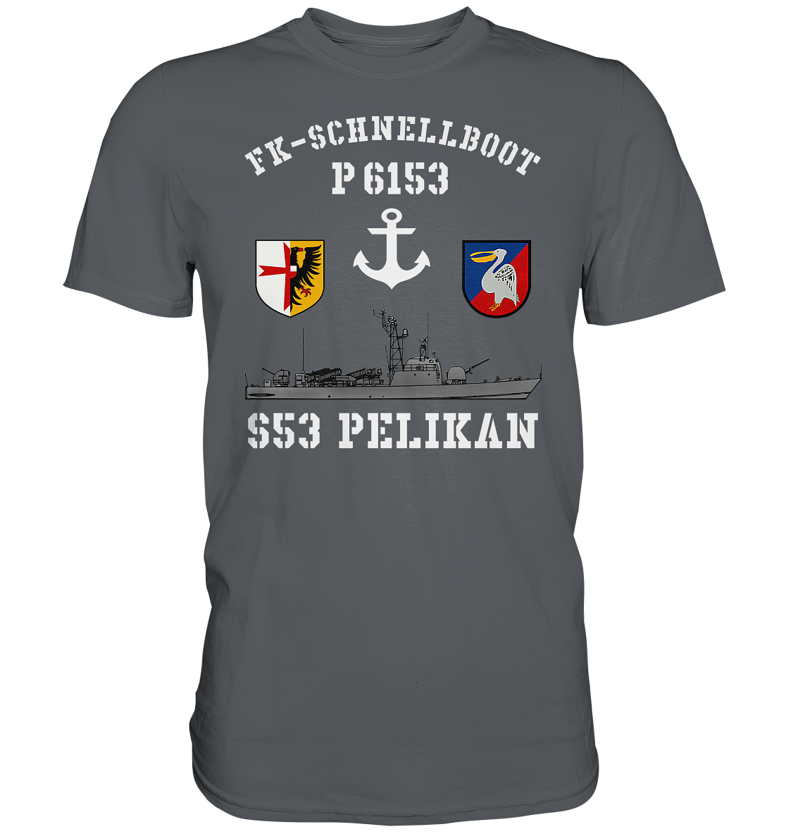 FK-Schnellboot P6153 PELIKAN Anker - Premium Shirt