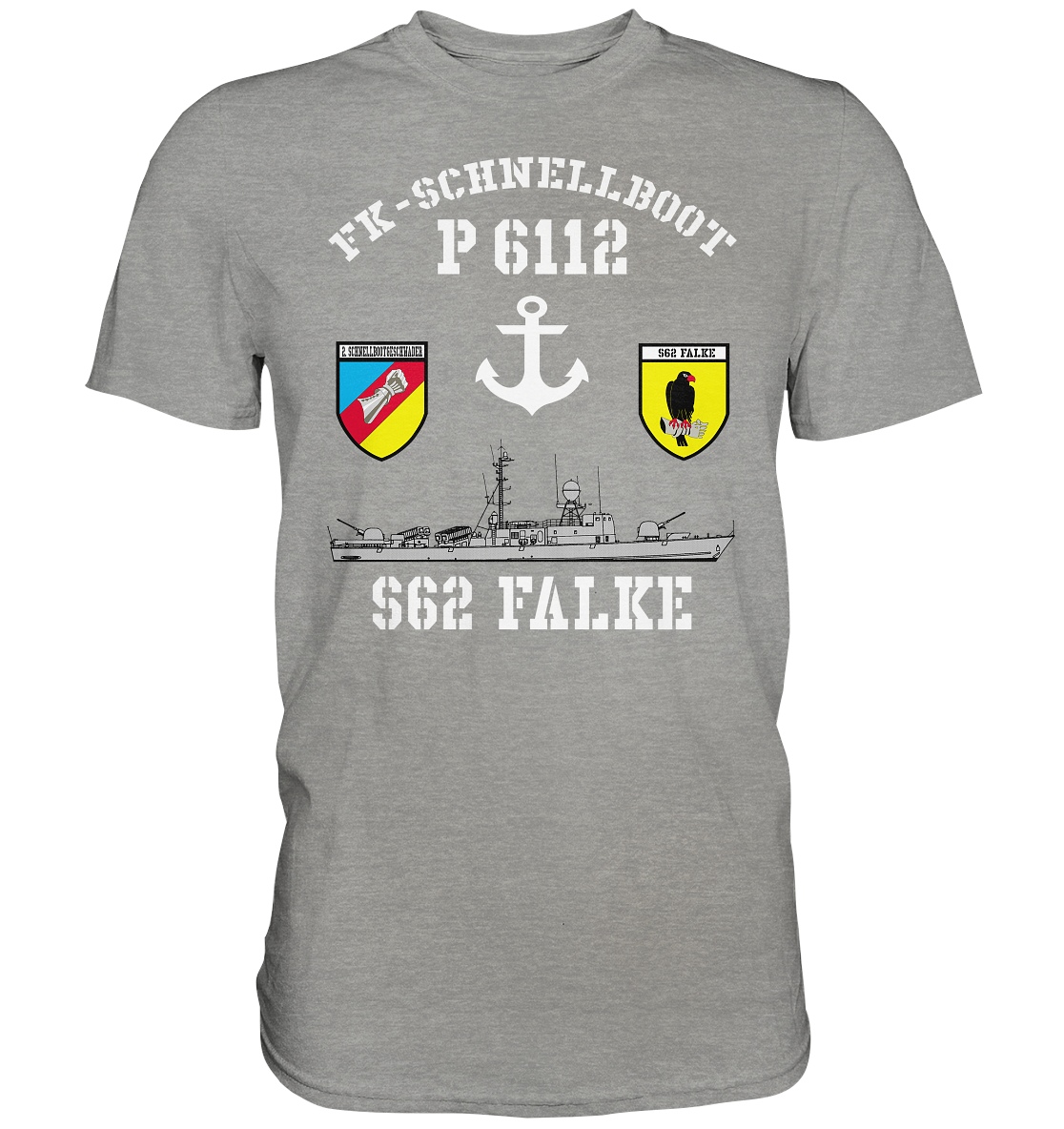 FK-Schnellboot P6112 FALKE 2.SG Anker  - Premium Shirt