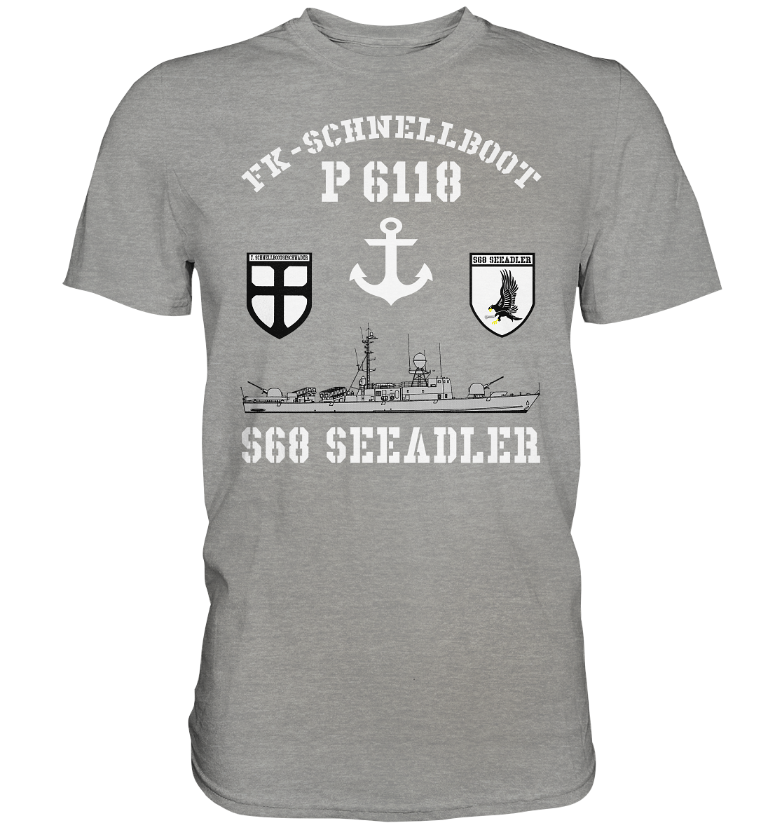 FK-Schnellboot P6118 SEEADLER 7.SG Anker  - Premium Shirt