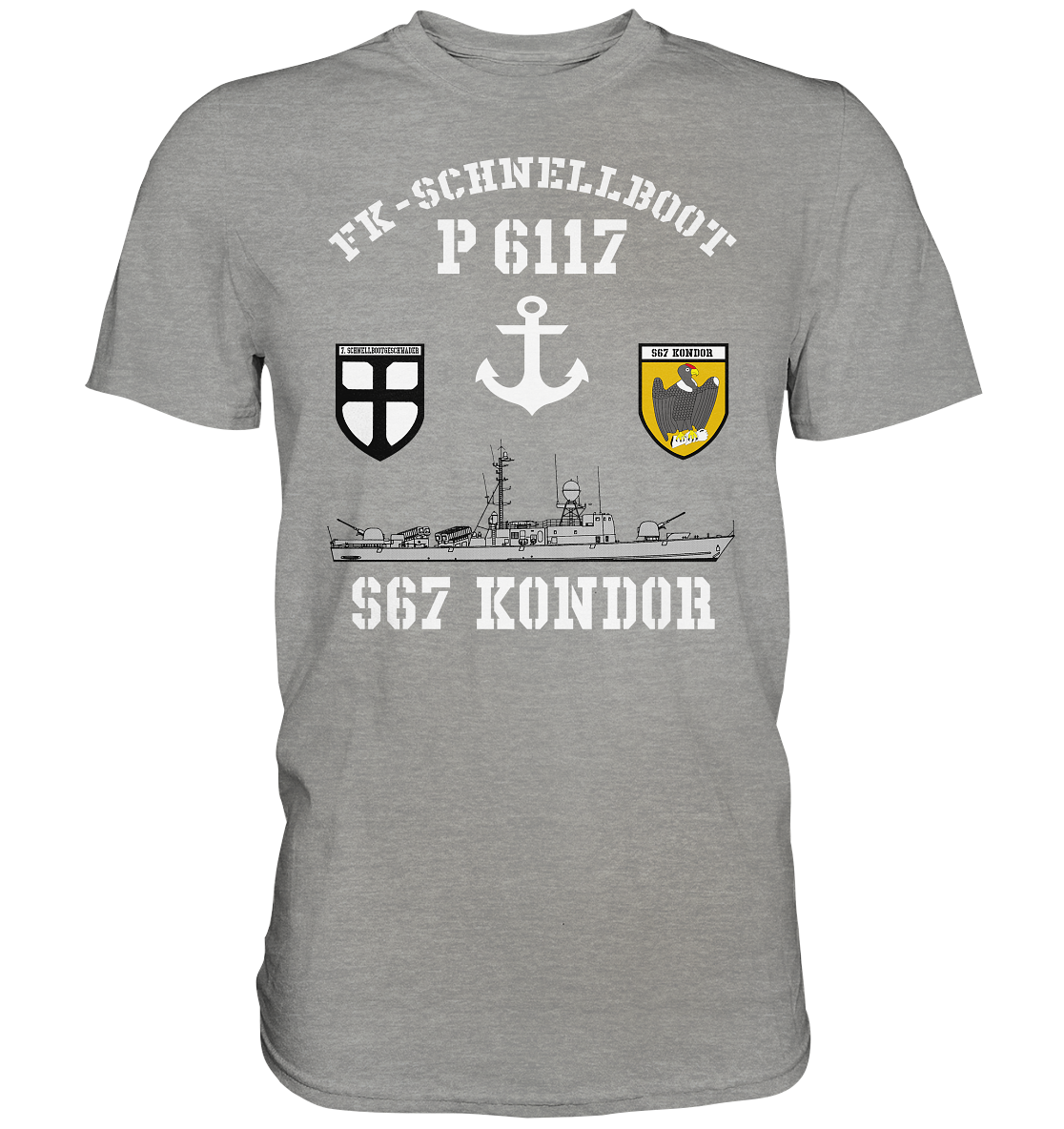 FK-Schnellboot P6117 KONDOR 7.SG Anker - Premium Shirt