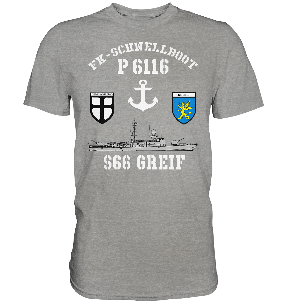 FK-Schnellboot P6116 GREIF 7.SG Anker - Premium Shirt