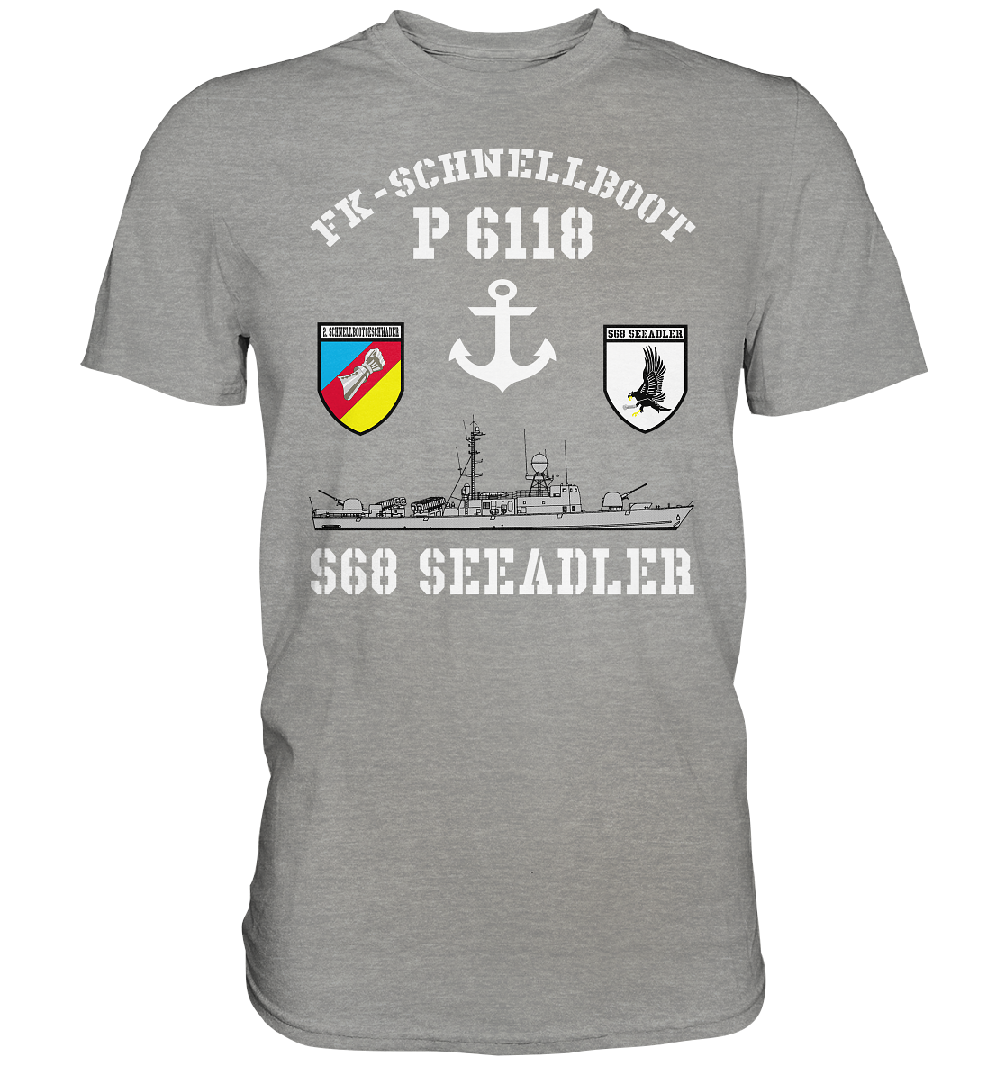 FK-Schnellboot P6118 SEEADLER 2.SG Anker  - Premium Shirt