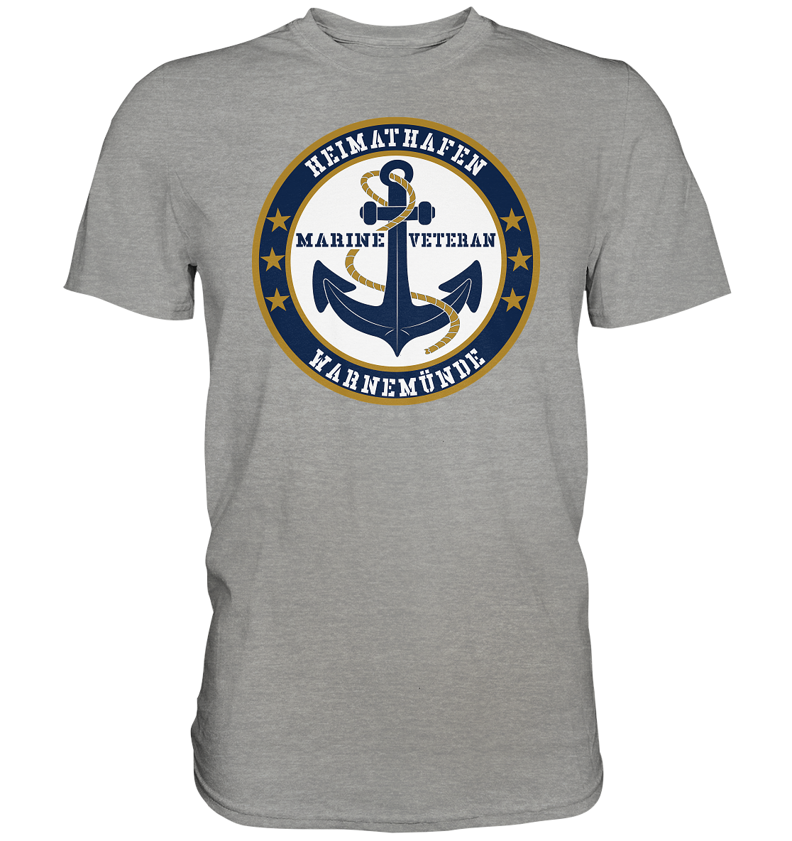 Marine Veteran Heimathafen WARNEMÜNDE - Premium Shirt