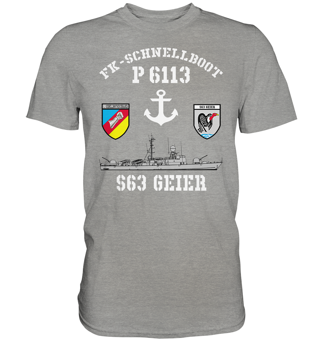 FK-Schnellboot P6113 GEIER 2.SG Anker - Premium Shirt
