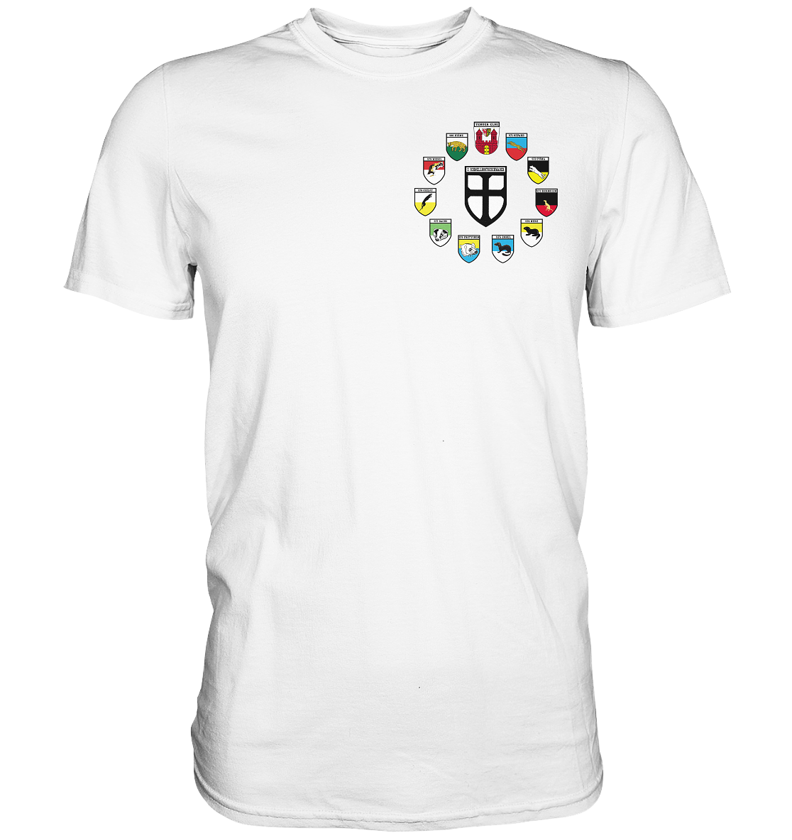 Alle Wappen 7. Schnellbootgeschwader bis Oktober 1999 - Premium Shirt