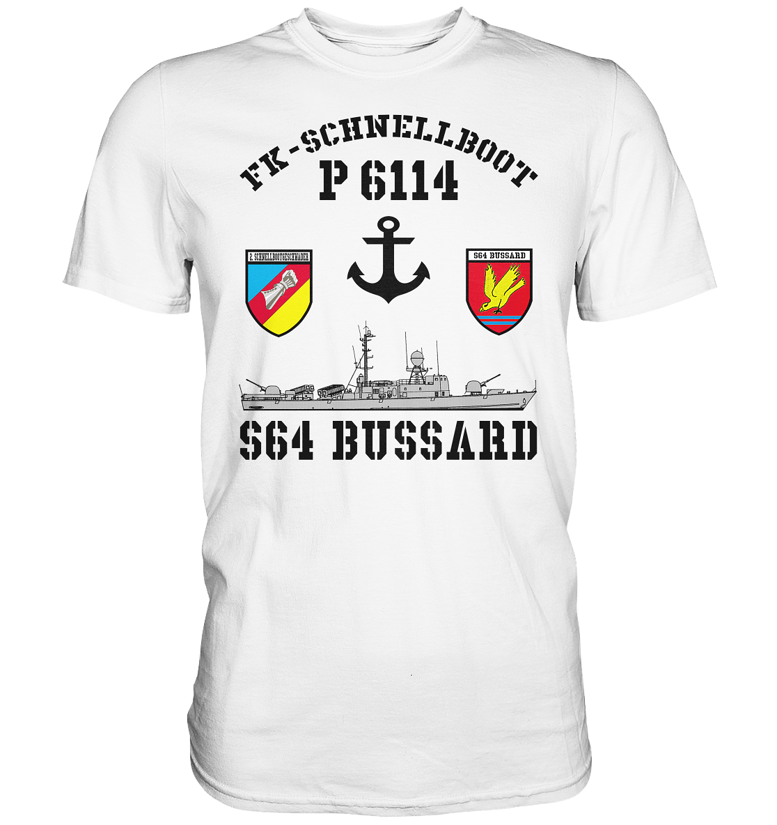 FK-Schnellboot P6114 BUSSARD 2.SG Anker - Premium Shirt