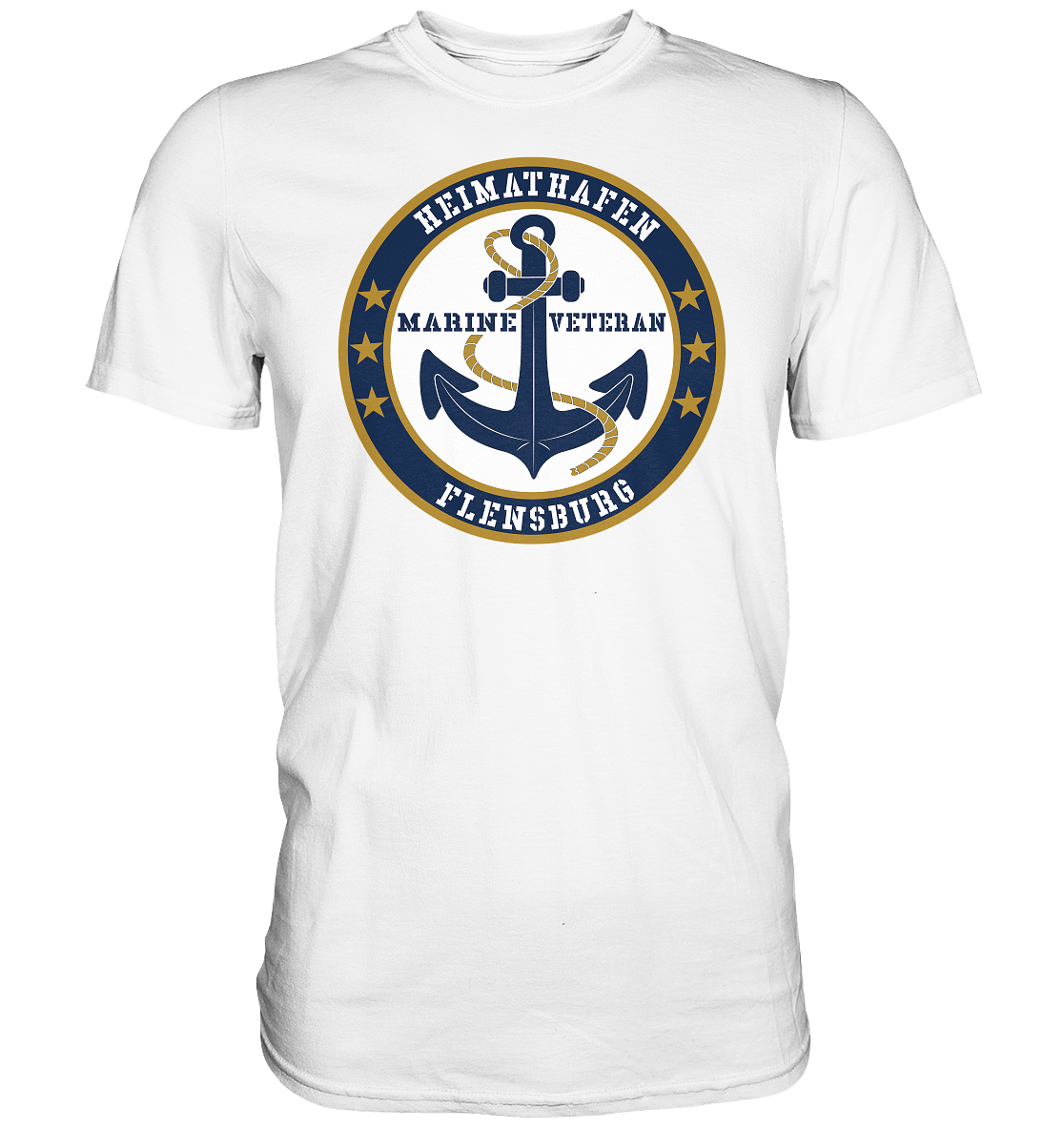 Marine Veteran Heimathafen FLENSBURG - Premium Shirt
