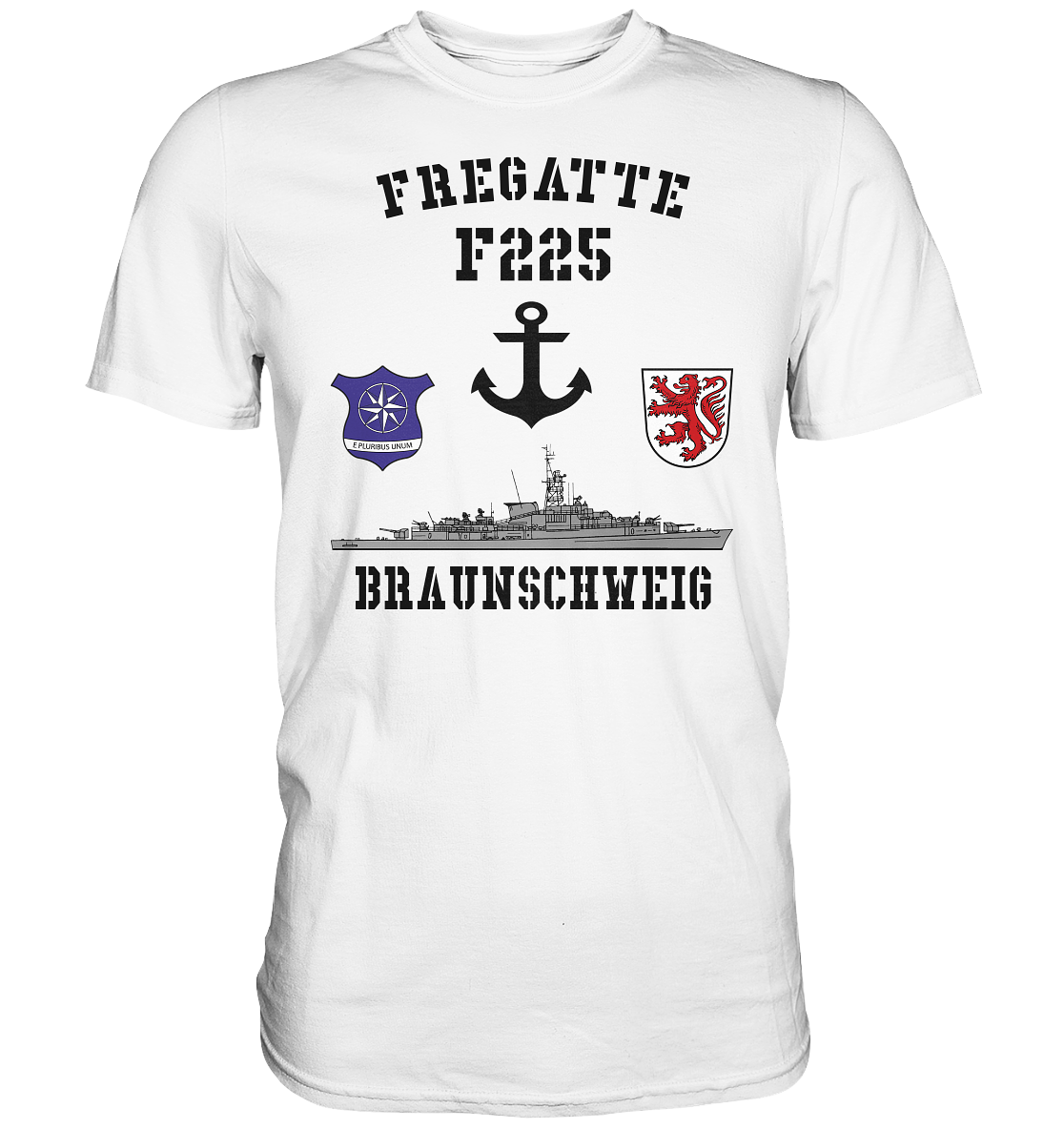 Fregatte F225 BRAUNSCHWEIG Anker - Premium Shirt