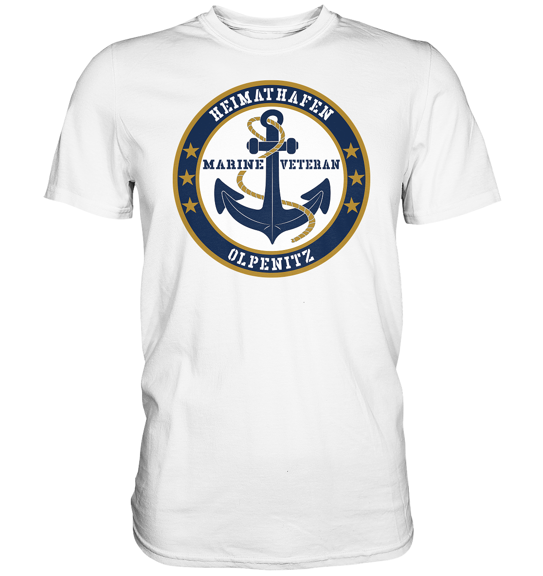 Marine Veteran Heimathafen OLPENITZ - Premium Shirt