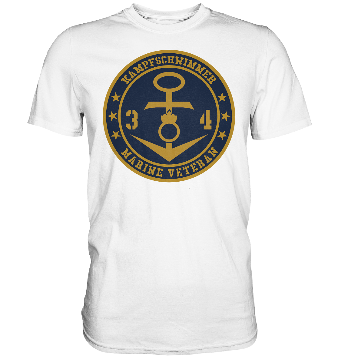 Marine Veteran 34er KAMPFSCHWIMMER - Premium Shirt
