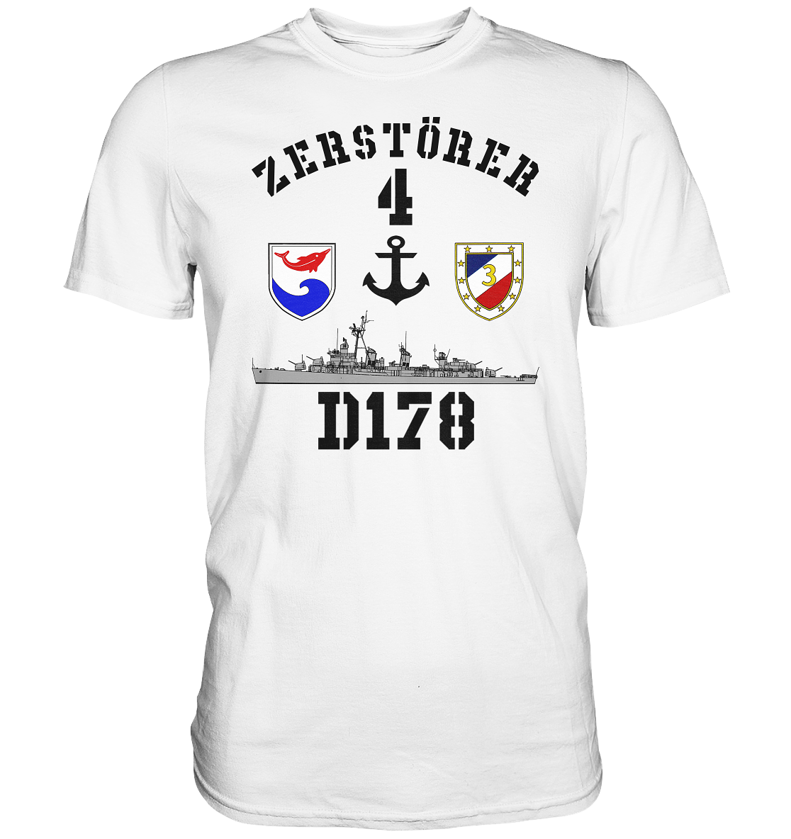 D178 ZERSTÖRER 4 Anker   - Premium Shirt
