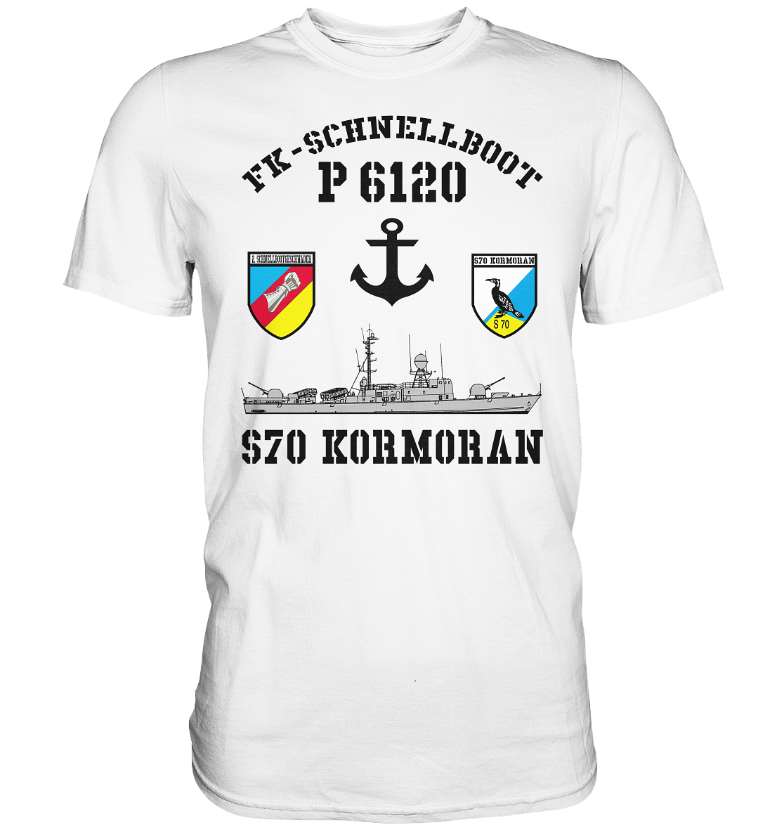 FK-Schnellboot P6120 KORMORAN 2.SG Anker - Premium Shirt