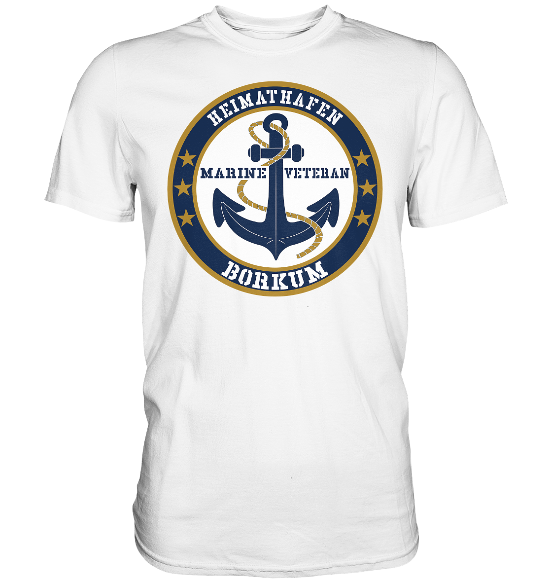 Heimathafen BORKUM Marine Veteran - Premium Shirt