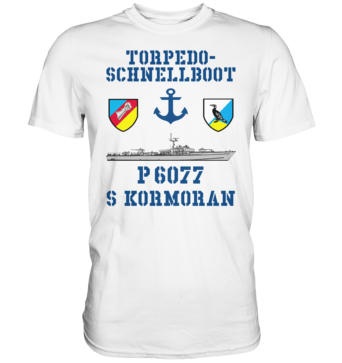 Torpedo-Schnellboot P6077 KORMORAN Anker - Premium Shirt