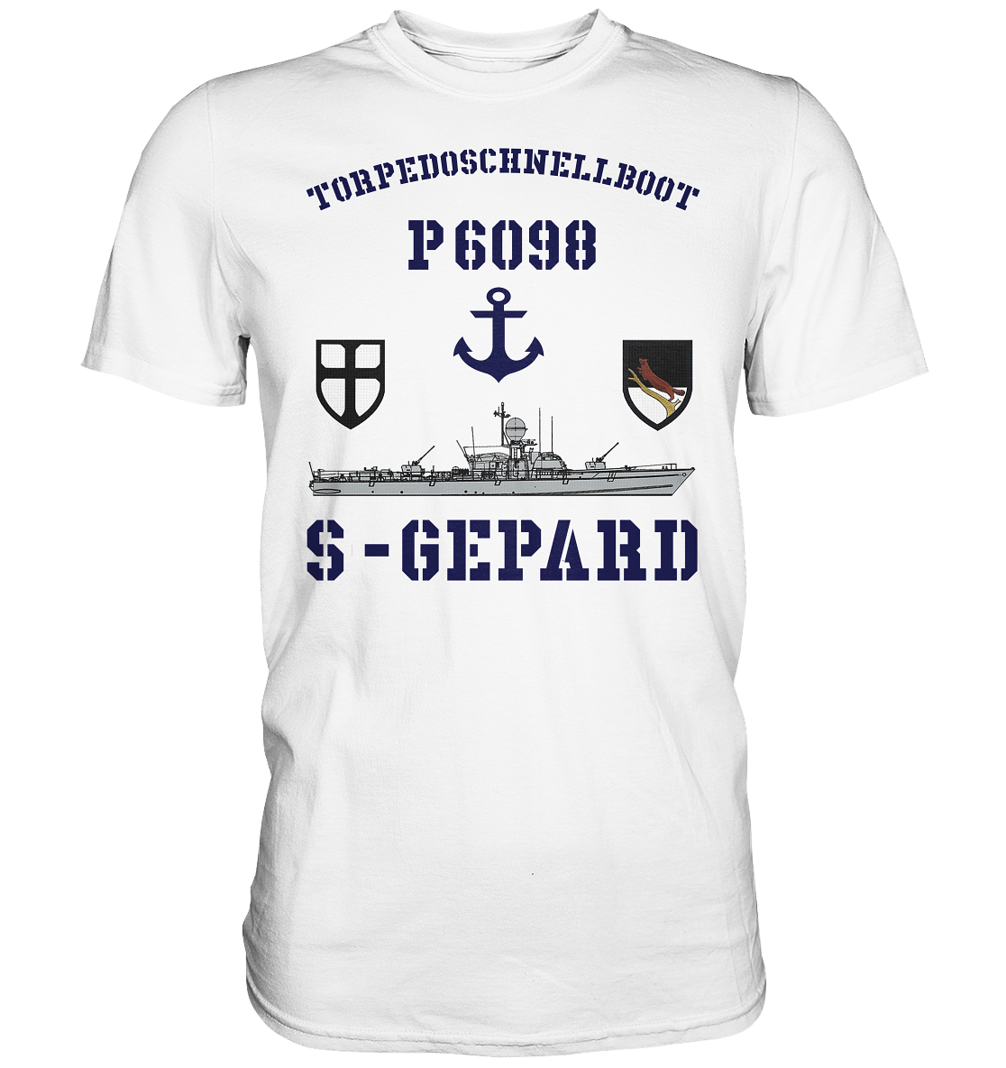 Torpedoschnellboot P6098 S-GEPARD Anker - Premium Shirt