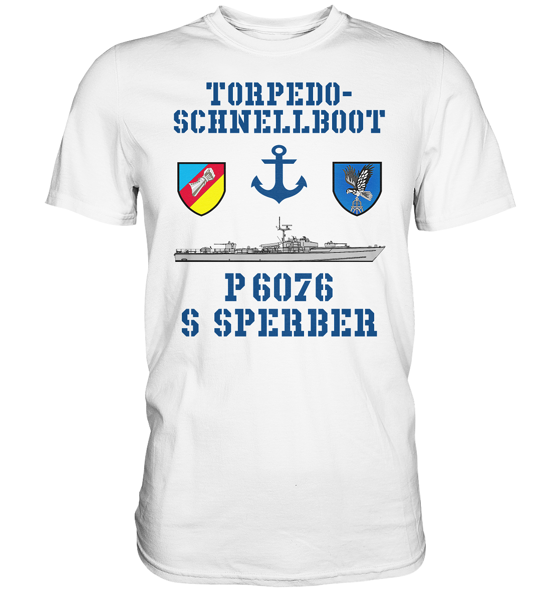 Torpedo-Schnellboot P6076 SPERBER Anker - Premium Shirt