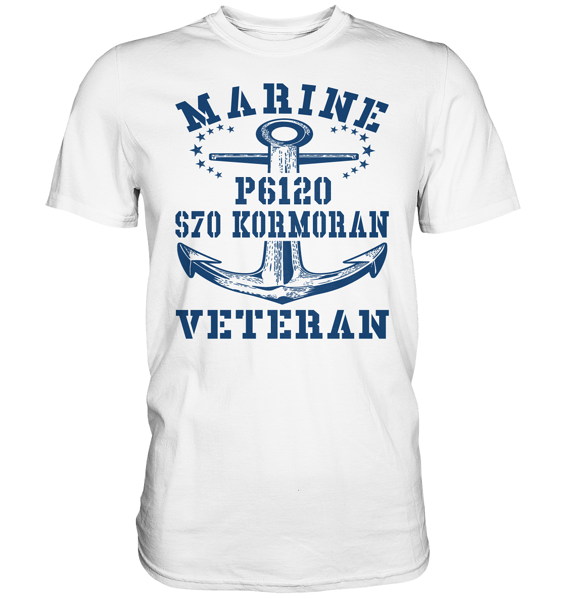 FK-Schnellboot P6120 KORMORAN Marine Veteran  - Premium Shirt