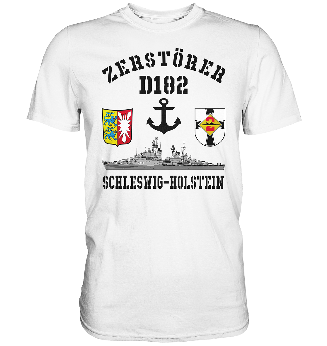 Zerstörer D182 SCHLESWIG-HOLSTEIN Anker - Premium Shirt