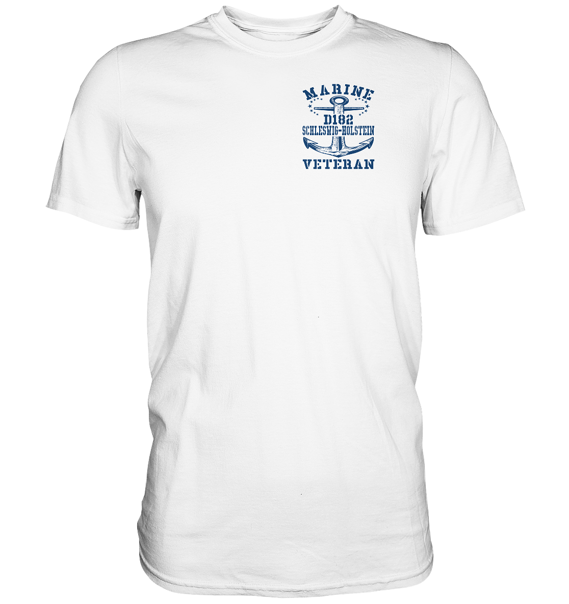 D182 Zerstörer SCHLESWIG-HOLSTEIN Marine Veteran Brustlogo - Premium Shirt