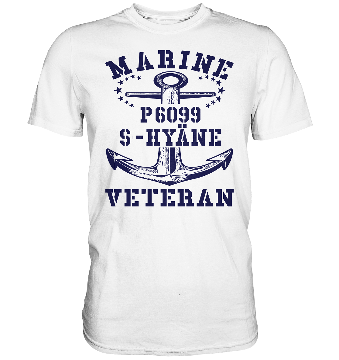 P6099 S-HYÄNE Marine Veteran - Premium Shirt