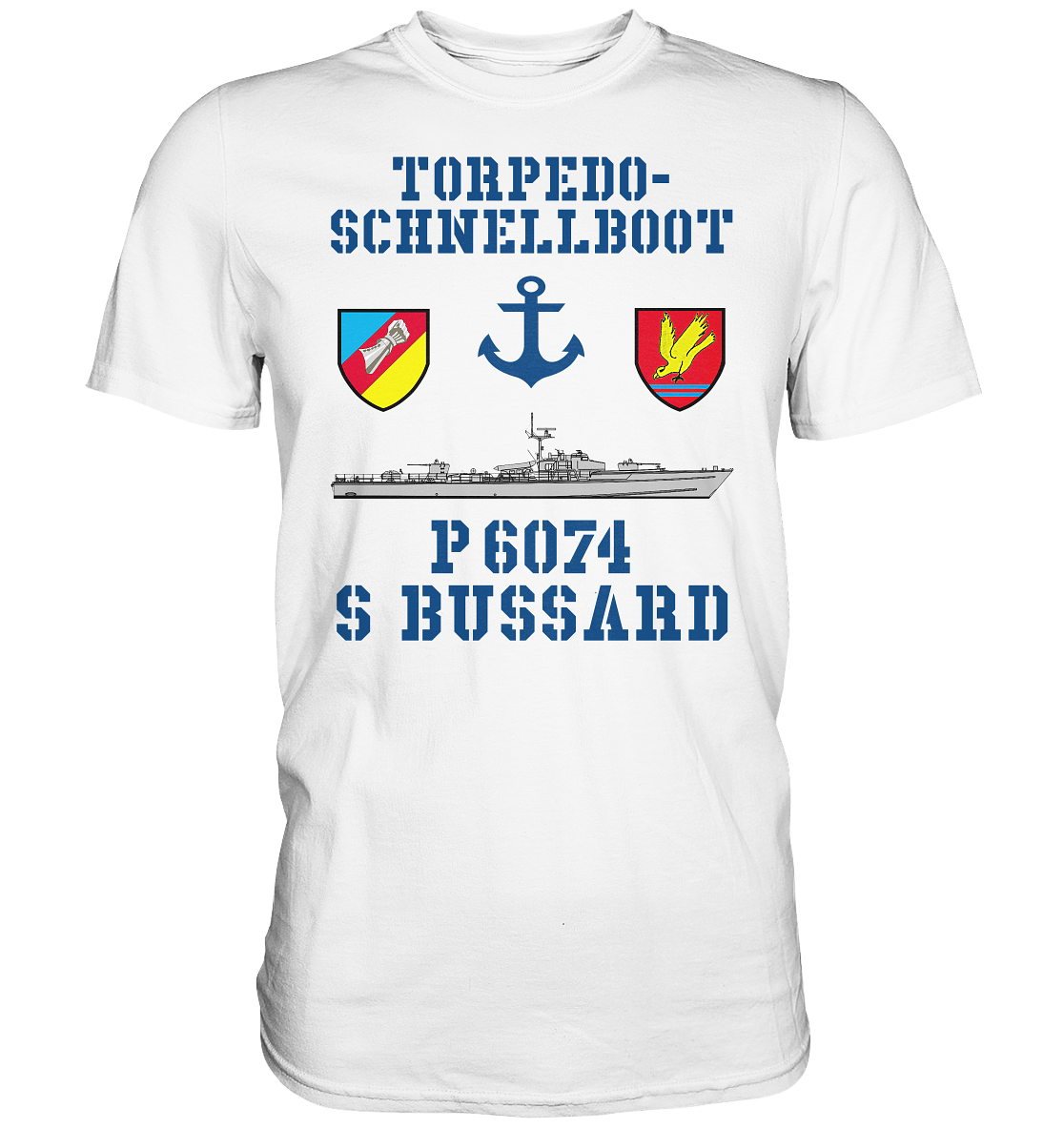Torpedo-Schnellboot P6074 BUSSARD Anker - Premium Shirt