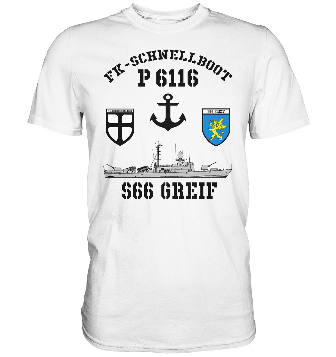 FK-Schnellboot P6116 GREIF 7.SG Anker - Premium Shirt