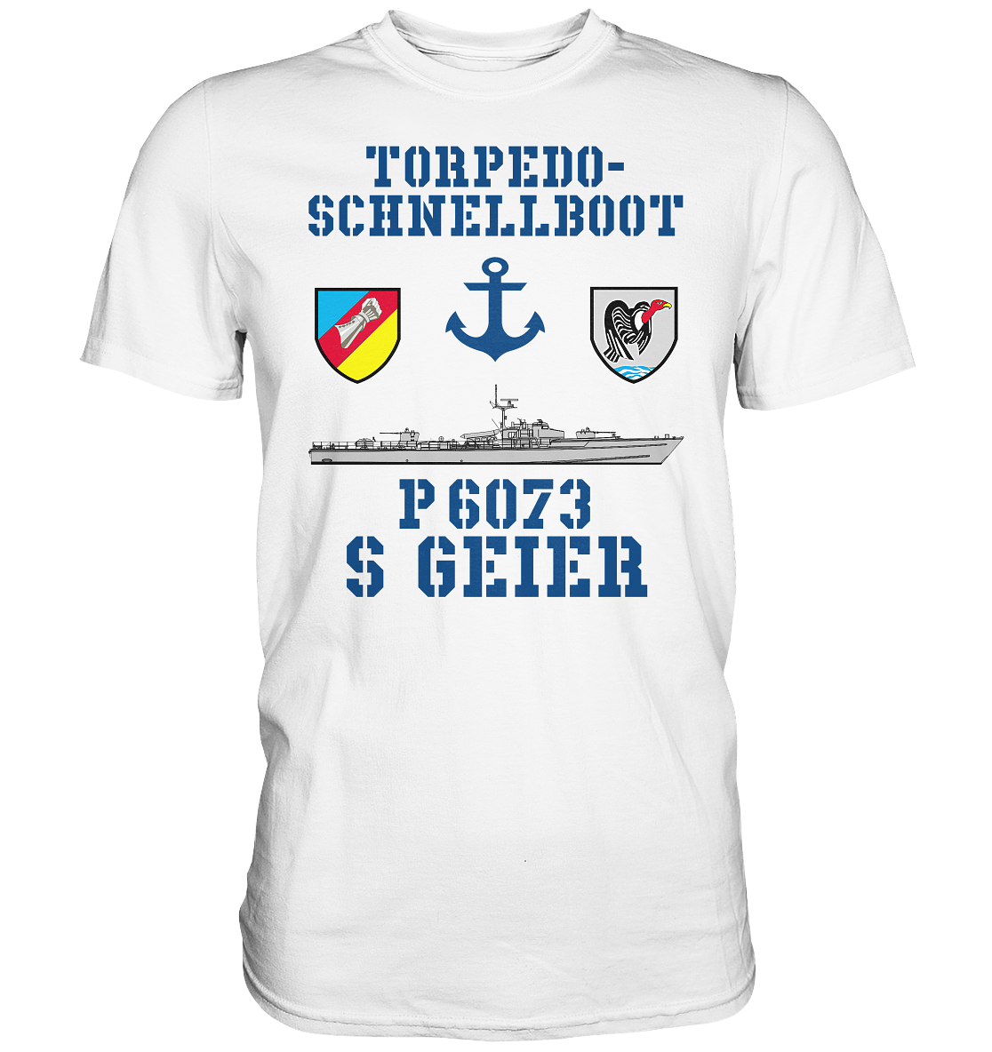 Torpedo-Schnellboot P6073 GEIER Anker - Premium Shirt