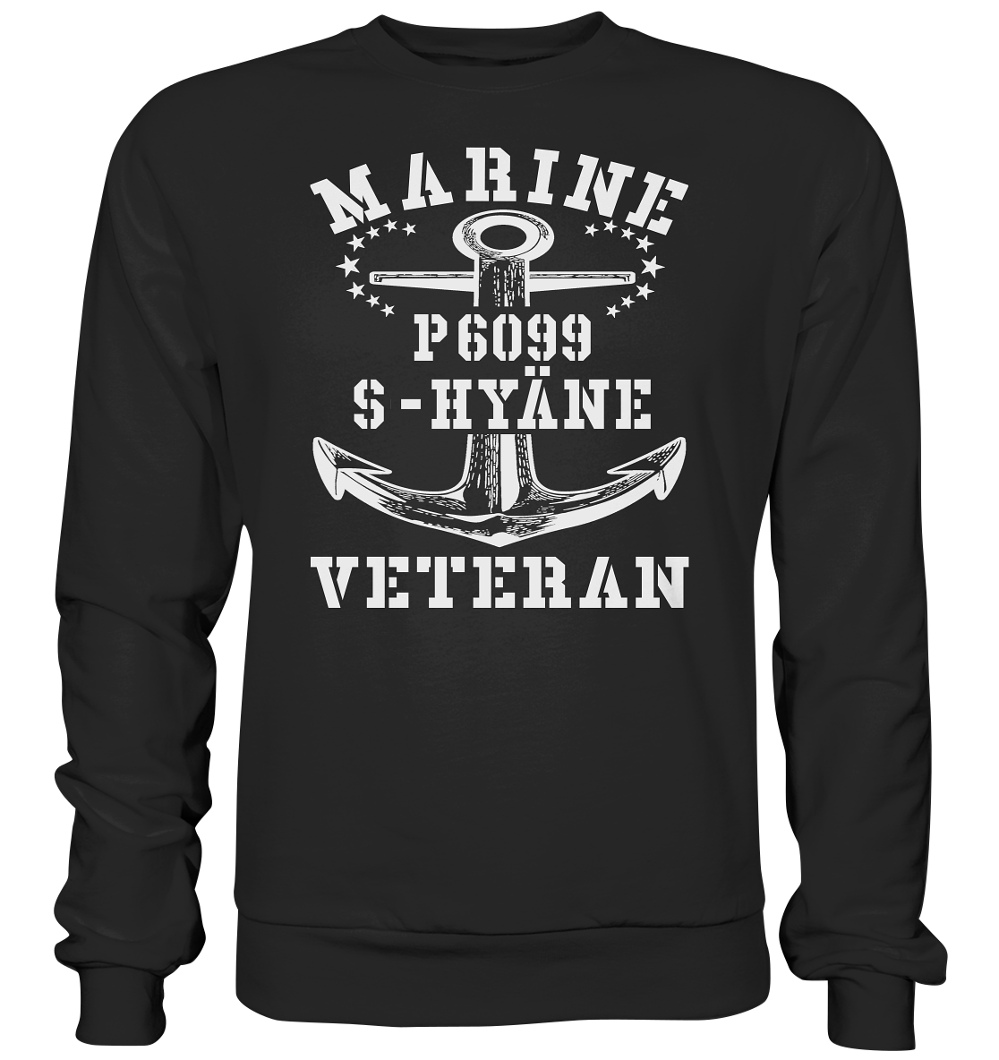 P6099 S-HYÄNE Marine Veteran - Premium Sweatshirt