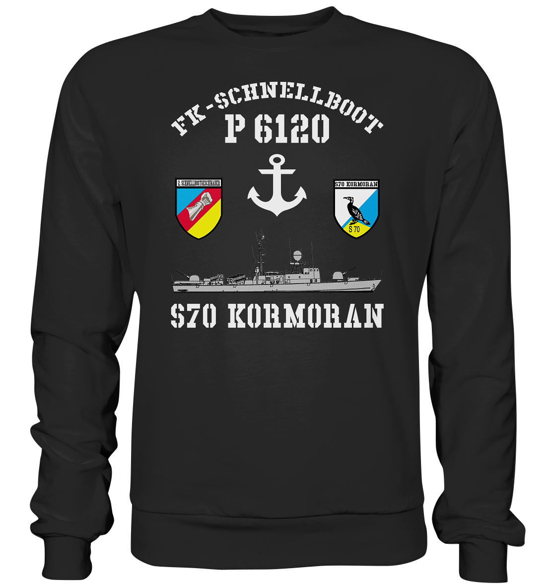 FK-Schnellboot P6120 KORMORAN 2.SG Anker - Premium Sweatshirt