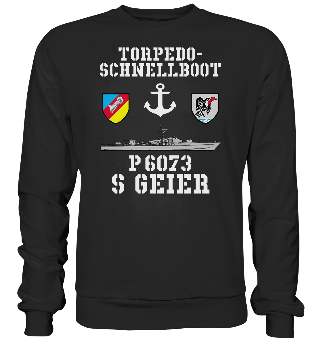 Torpedo-Schnellboot P6073 GEIER Anker - Premium Sweatshirt