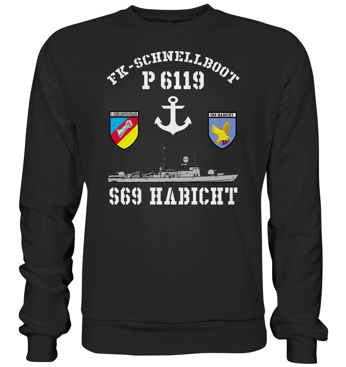 FK-Schnellboot P6119 HABICHT 2.SG Anker  - Premium Sweatshirt