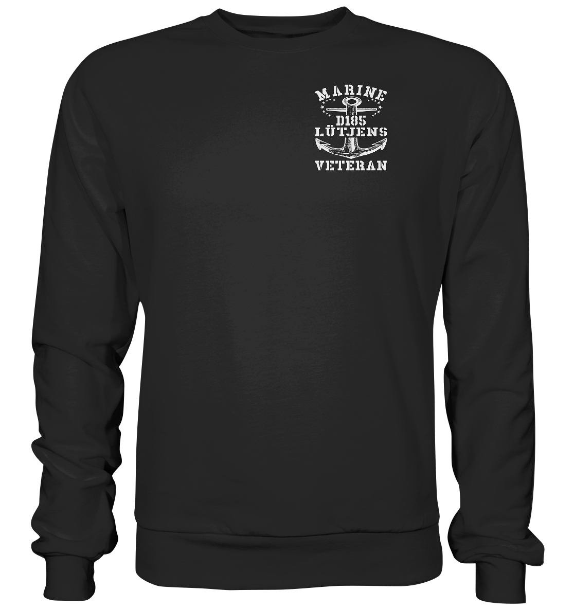 D185 Zerstörer LÜTJENS Marine Veteran Brustlogo - Premium Sweatshirt